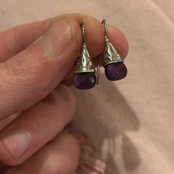 janice Girardi Jewelry - Janice Girardi vintage silver/Amethyst earrings